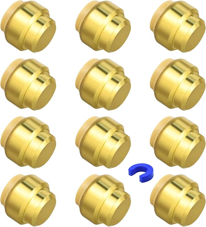 12 Pack 1/2" Pushfit End Cap Fittings by RUBY.Q