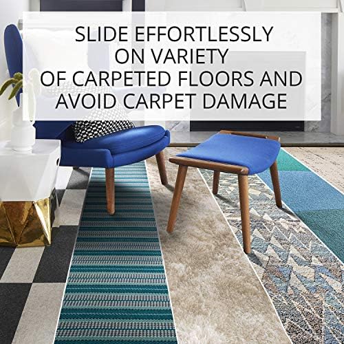 Chair Sliders X-PROTECTOR – Furniture Sliders 40 pcs Carpet Sliders 1” - Image 4