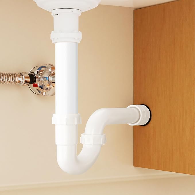 VEVOR P-Trap, 1-1/2 Inch P Trap Sink Drain Pipe Kit - Image 8