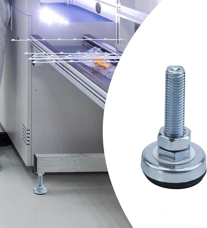 Antrader 4PCS M12 Thread Adjustable Pole Leveling Foot-Base Diameter 1-3/5" | - Image 2