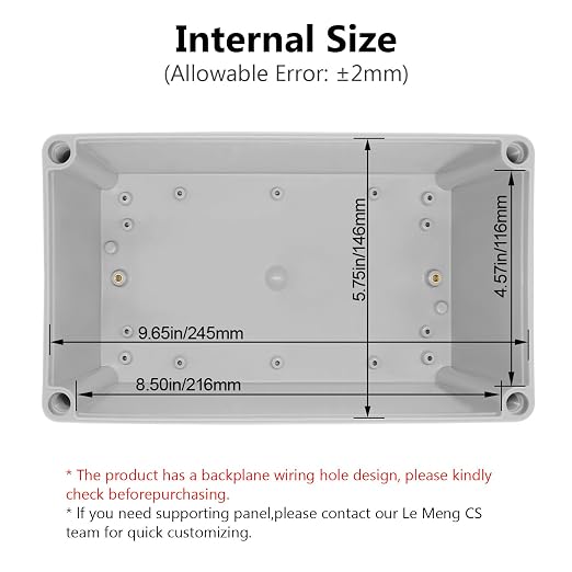 Junction Box IP67 Waterproof Dustproof ABS Plastic Project Box - Image 3