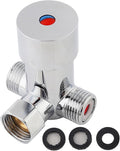 G1/2 Hot Cold Water Mixing Valve 3 Ways Solid Brass Thermostatic Mixer by Walfront
