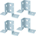 heneng 4 Pack Strut Hardware for 1-5/8" Strut Channel, 3/16" Thick | Strut Wing by heneng