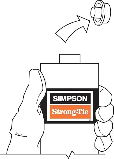 Simpson Strong-Tie CPFH09KT Crack-Pac Flex-H2O 9 oz. Polyurethane Crack Sealer - Image 3