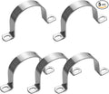 5PCS 140mm 2 Hole Heavy Duty U-Tube Strap Clamp, Stainless Steel-304 Rigid by Choosewhatyouneed