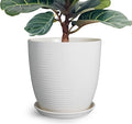 12 Inch Ceramic Planter Pot, Large Planter by EPFamily