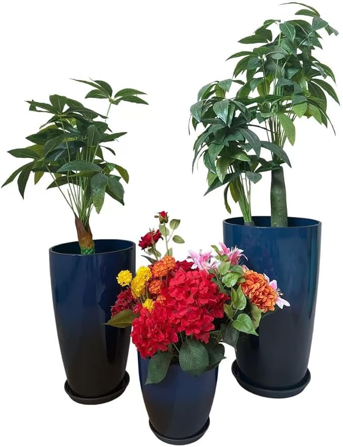 24, 11 Inch Large Plastic Planters by MinCHI257