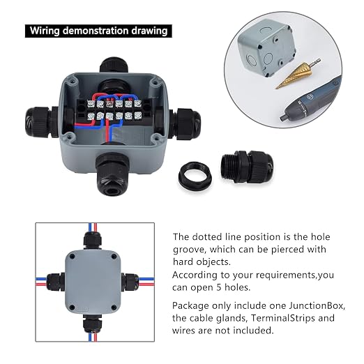 Waterproof Electrical Box, Plastic Junction Box, IP66 External Grey | 7.12 x - Image 6