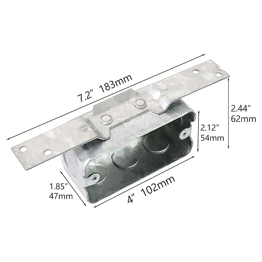 8 Packs 4 x 2 Inch Metal Electrical Box - Image 2