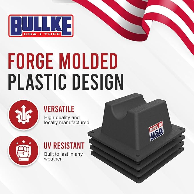 USA Made BULLKE 4 Pack Mini Rooftop Pipe Support - Image 2