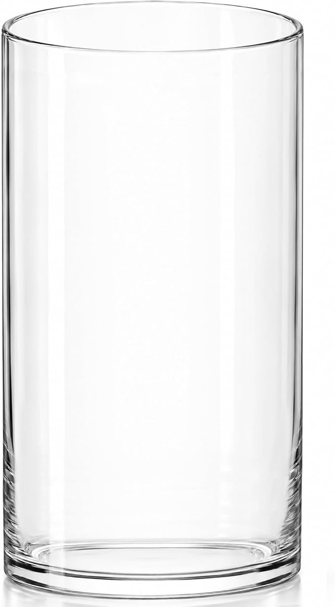 Royal Imports Glass Cylinder Flower Vase 12" Tall, Floating & Votive Candle by RoyalImports