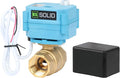 U.S. Solid 3/4inch Brass Motorized Ball Valve, Full Port NPT, IP67 Waterproof by USSolid