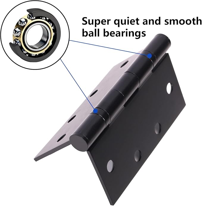 Black Heavy Duty Commercial Door Hinge - Image 4