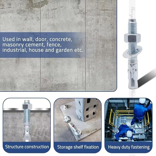 1/2 Concrete Anchors, 1/2 Wedge Anchors Bolts, equipment bases, and shop - Image 3