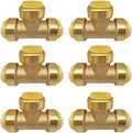 1" Pex Fitting Pex tee 6 Pcs Push Fit Plumbing Tee, Push-to-Connect Plumbing by HQMPC