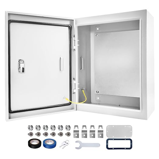Electrical Junction Box 16x12x6, NEMA 4X IP66 Steel Enclosure Box | 1.5mm steel by CXCESNS