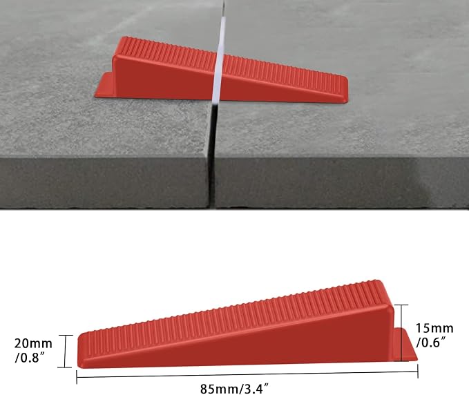 300PCS Tile Leveling System Reusable Tile Wedge - Image 3