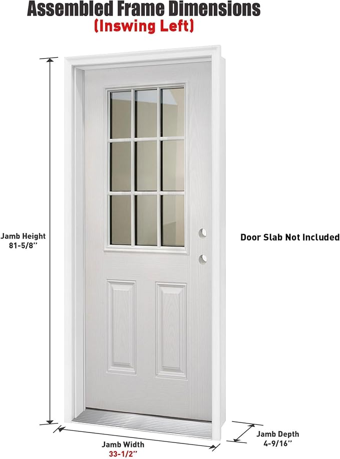 Pre-Drilled Vinyl Exterior Door Frame Kit - Image 2