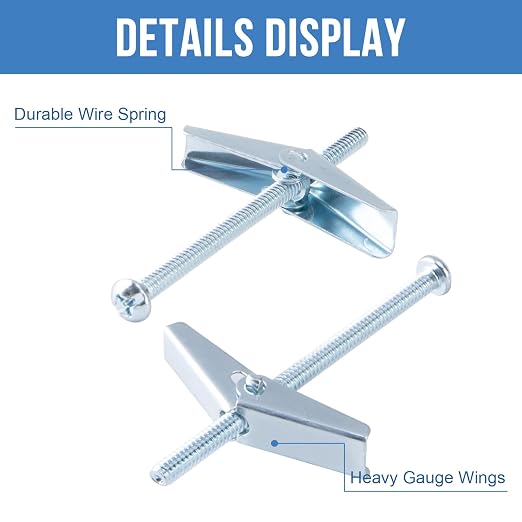 1/4"x4" Toggle Bolts 1/4 inch Wall Anchors - Image 4