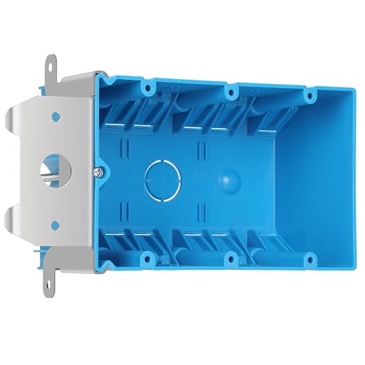 3 Gang Adjustable PVC Electrical Box, 49 cu. in., 1 Pack | PVC new construction by Unknown