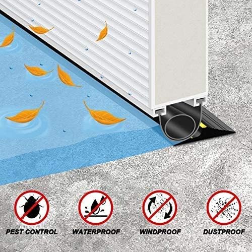 Jin&Bao Universal Garage Door Threshold Seal Strip 16FT Kit, Bottom Waterproof - Image 5