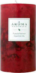 Aroma Naturals Holiday Orange, Clove and Cinnamon Essential Oil Scented Pillar by Aroma+Naturals