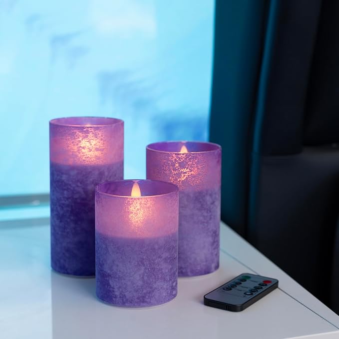 ANGELLOONG Purple Candles Battery Operated - Image 7