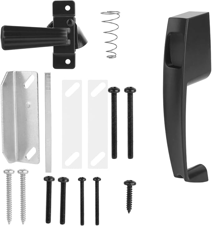 PEUTIER Push Button Storm Door Latch, Heavy Duty Screen Doors Latch | by PEUTIER