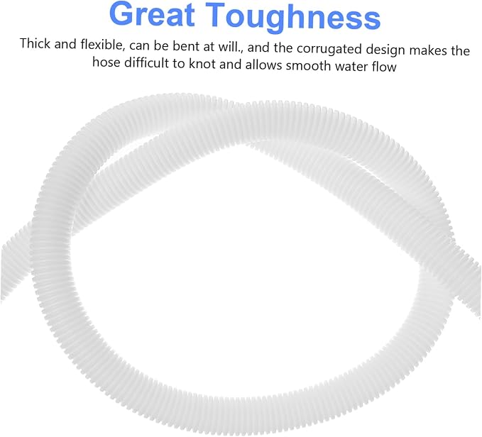 Cabilock 5pcs Washing Machine Drain Hose Flexible Air Conditioner Drainage Pipe - Image 3