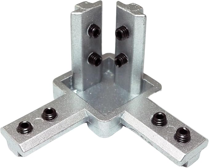 4PCS 4040 Aluminum Profile 3D Connector T-Slot Triple Angle Connector Bracket by PZRT