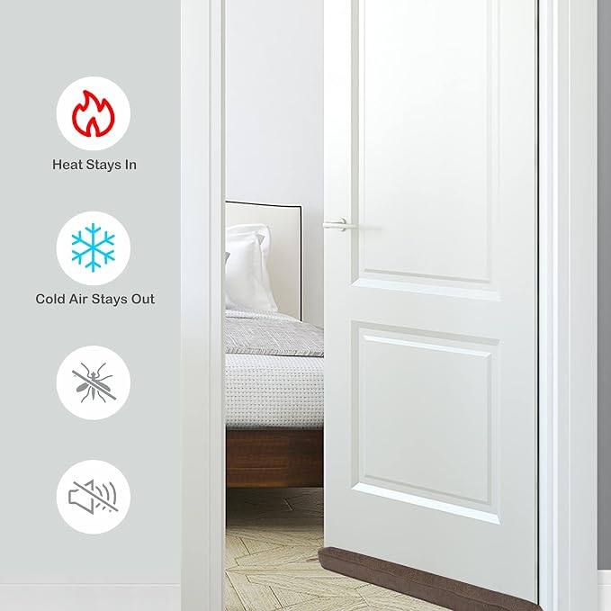 42" Weighted Draft Stopper for Bottom of Doors and Windows, Heavy Duty Sound - Image 2