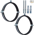 2 PCS Split Ring Pipe Hanger, Heavy Duty Adjustable Pipe Bracket Clamp by JDHGSHL