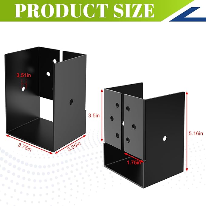 4"x6" Outdoor Concealed Mount Joist Hangers - Image 2