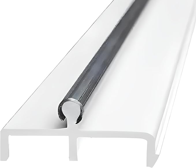 KC Hardware Sliding Door Double Track Replacement 60 Inch White Vinyl Patio by KCHardware