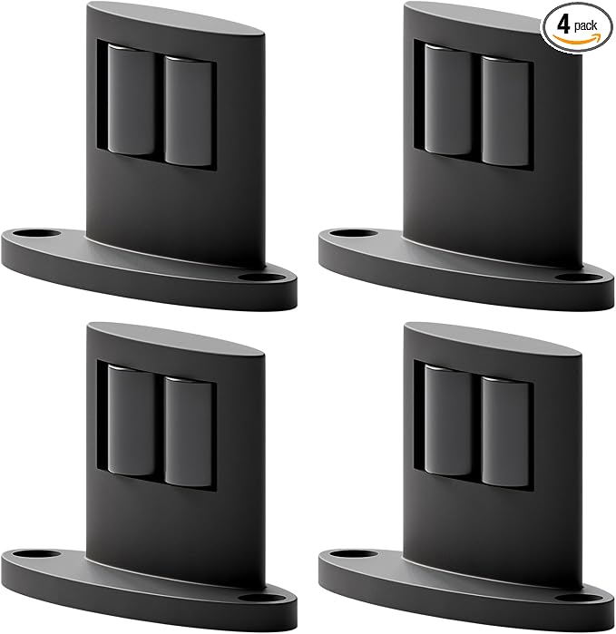 4Pack Sliding Barn Door Bottom Floor Guide, Double-Sided Roller Design by Unknown
