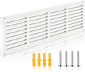 Decorative White MDF Return Air Vent Cover Fits 30x6 by Yudlto