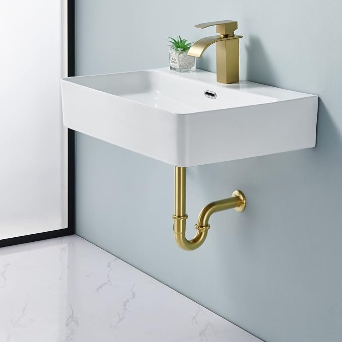 Brass P Trap Bathroom Sink : 1 1/4 Sink Trap - Image 6