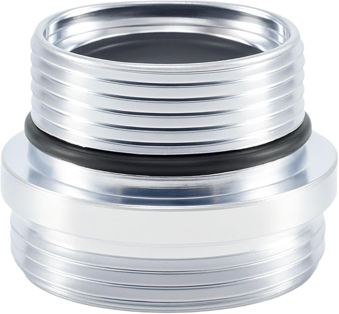 Faucet Aerator Adapter, M18.5 Male to 55/64" Male Adapter | Chrome Brass Faucet by XNTONG