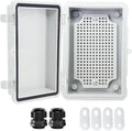 Junction Box, Hinged Cover IP67 Waterproof ABS Project Box by Otdorpatio