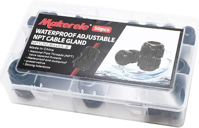 MAKERELE Cord Grip NPT Cable Glands Kit - Image 7