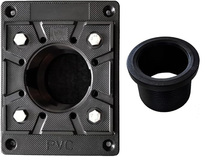 2 Inch Shower Drain Base for Linear Square Shower Drains Plastic PVC Floor by SereneDrains