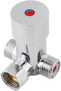 Thermostatic Mixing Valve G1/2 Hot Cold Water Mixer Valve Solid Brass Shower by YosooHealthGear