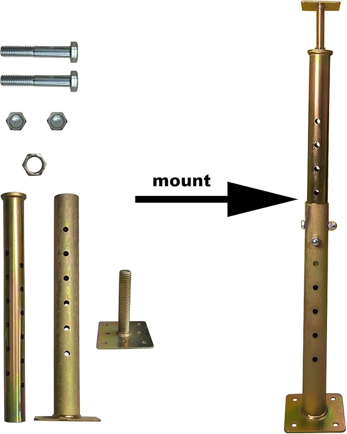 4 Pack House Floor Joist Support Jack 19.5"-34.5" Adjustable - Image 3
