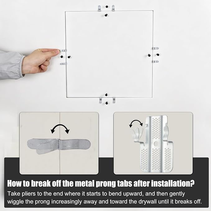 36 Pack Drywall Repair Clips, Drywall Fastener Clip Kit, Stainless Steel | Wall - Image 3
