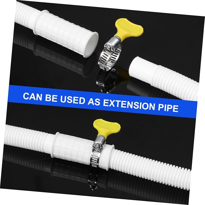 IMIKEYA 2pcs Washing Machine Drain Hose Flexible Air Conditioner Drainage Tube - Image 3
