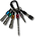 Eagle 1 Residential Roofers Keychain, Push-to-Unlock Quick-Change 1/4" Hex Bit by EAGLE1