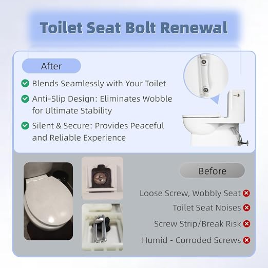 Toilet Seat Screws Replacement Kit - Image 4