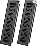 2x14 Floor Register Vent, 2 Pack Heavy Duty Walkable Steel Floor Vent, by HQZHQZ