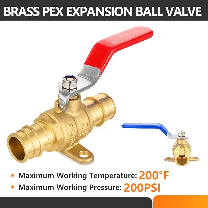 2PC HeSun 3/4 Inch PEX-A Expansion Ball Valve - Image 5