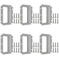 3-Gang BE3 Non-Metallic Electrical Power Outlet Box Extender, 6 Pack | ETL by XGGYA